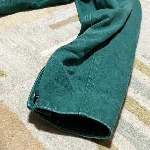 Carhartt Unlined Chore Jacket CU1058 XL CACTUS GREEN, GRAIL/VTG/MINT